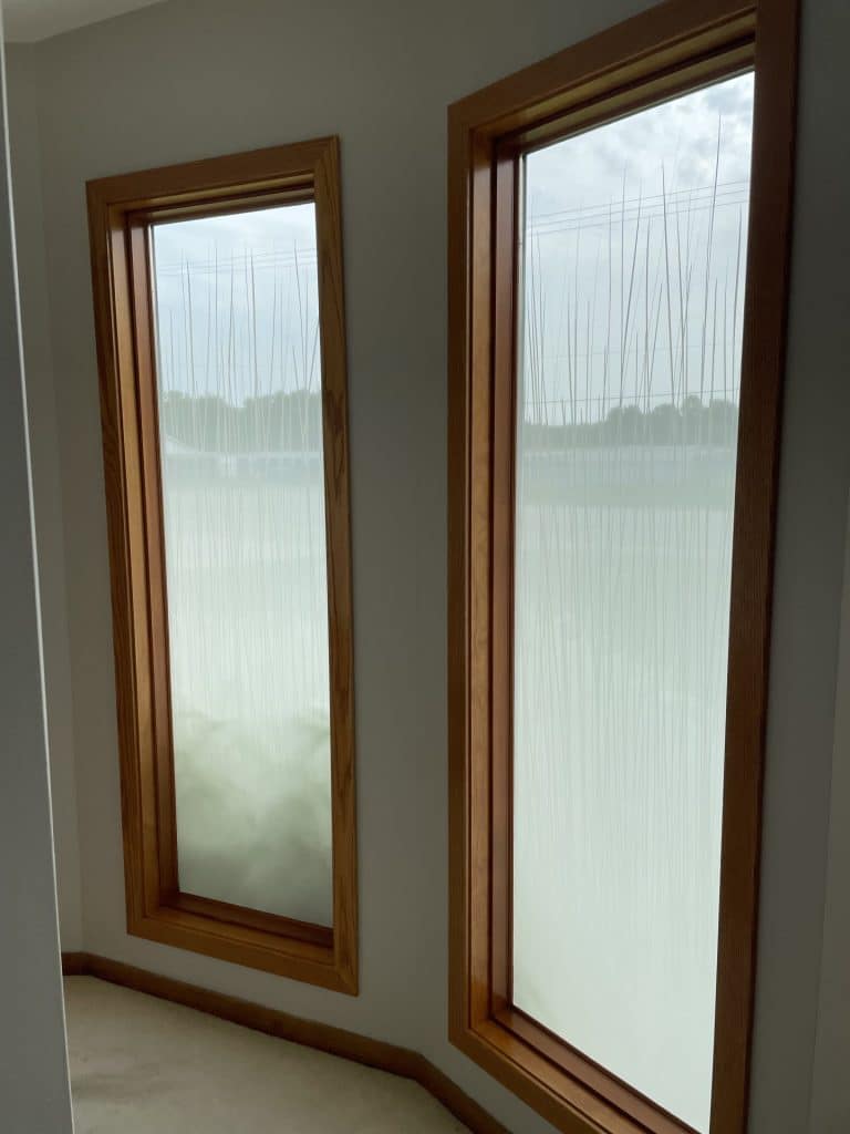 After decorative film.